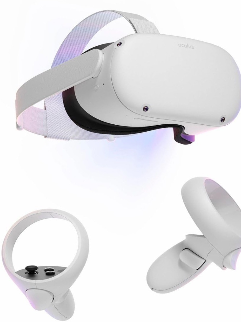 Oculus White Standalone VR Headset with White Controllers